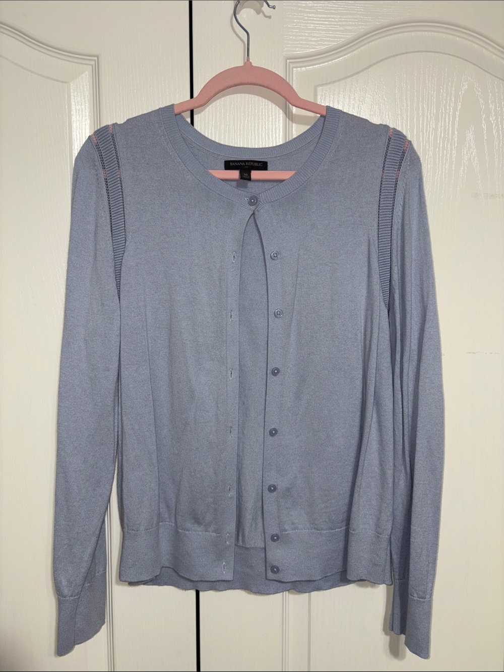 Banana Republic Women's Dusty Blue Button-Up Cardigan
